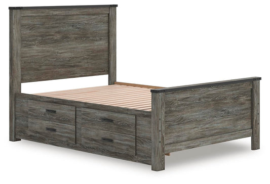 Frandern Full Panel Bed with Storage
