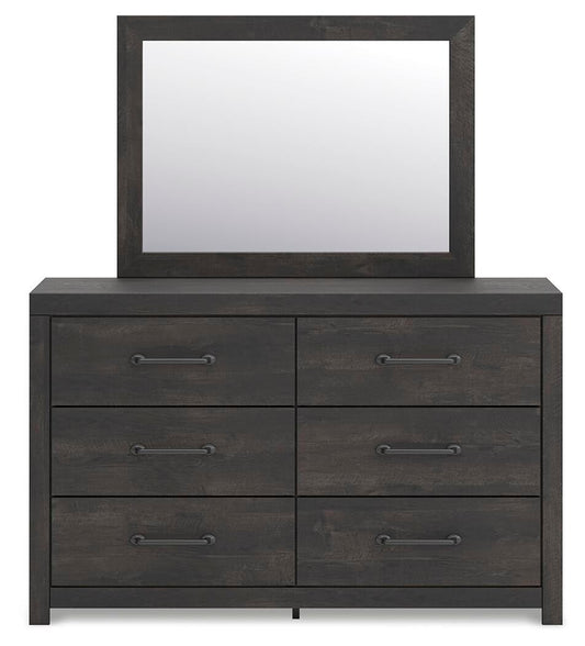 Hollivern Twin Panel Storage Bed, Dresser, Mirror and Nightstand