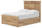 Makidern Full Panel Storage Bed