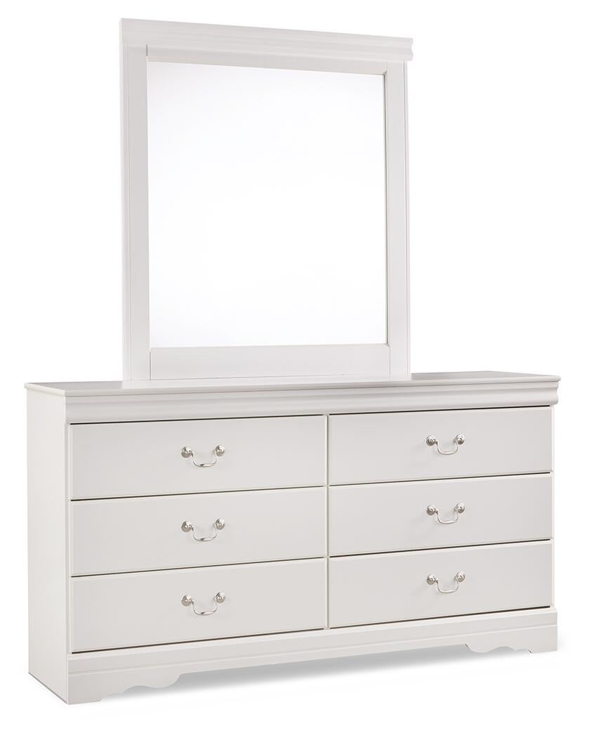 Anarasia Queen Sleigh Headboard, Dresser, Mirror, Chest and Nightstand