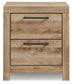 Hyanna Twin Panel Bed with 2 Side Storage, Dresser, Mirror and Nightstand