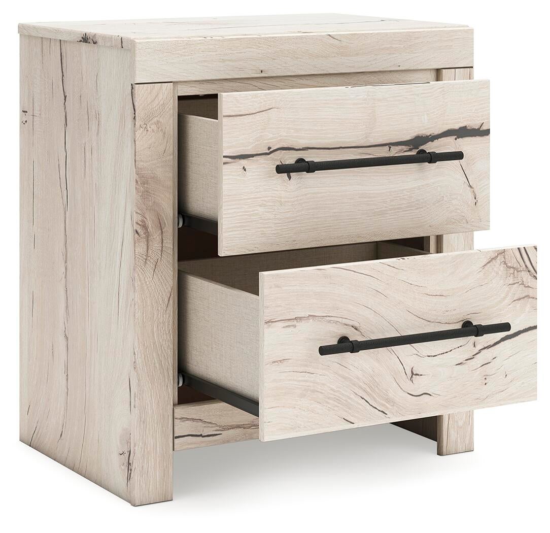 Lawroy Full Panel Storage Bed, Dresser, Mirror and Nightstand