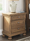 Feddinger California King Panel Bed with Mirrored Dresser, Chest and Nightstand