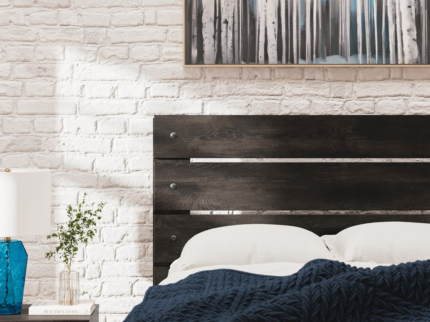 Hollivern Twin Panel Storage Bed, Dresser, Mirror, Chest and Nightstand