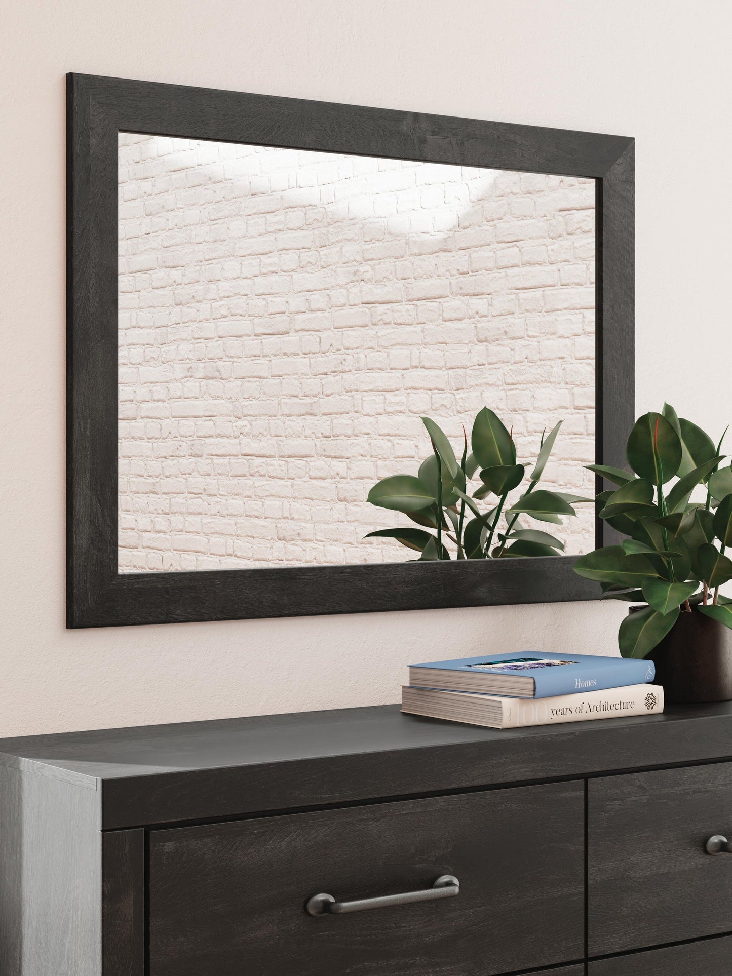 Hollivern Queen Panel Bed, Dresser and Mirror