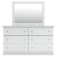 Bostwick Shoals King Panel Bed, Dresser, Mirror and Nightstand