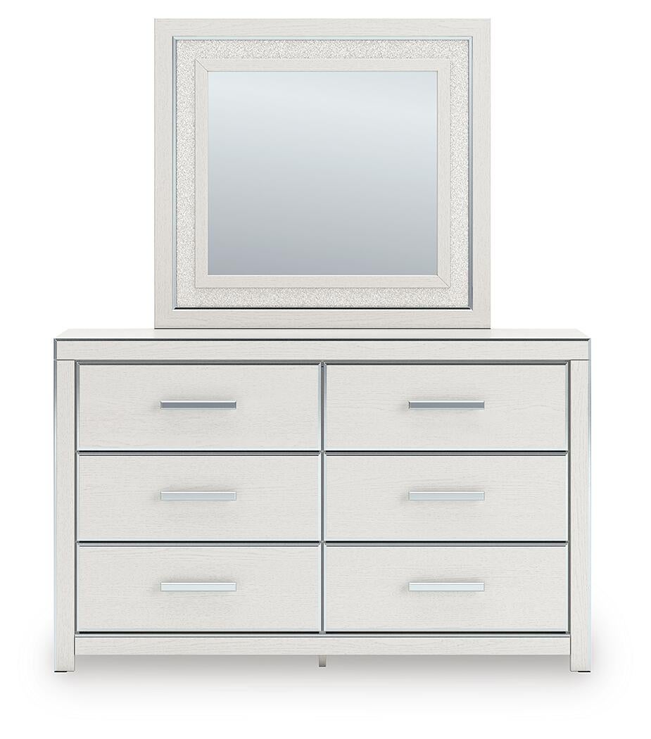 Zuraleus Queen Upholstered Bed, Dresser, Mirror and Nightstand