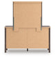 Pamytta King Panel Platform Bed, Dresser and Mirror